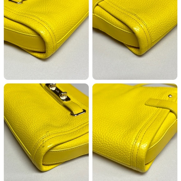 🔥🔥🔥Coach Yellow Leather Crossbody Bag - Picture 8 of 14